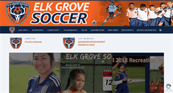 Desktop Screenshot of elkgrovesoccer.com
